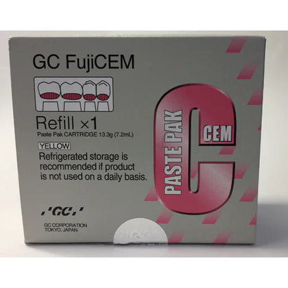 GC FujiCEM Paste Pak Dental Cement Cartridge with Mixing Pad