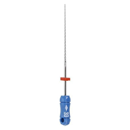 Kerr K-Flex Files Hand Flex File 30 mm Size 30 Stainless Steel Blue - 6/Box