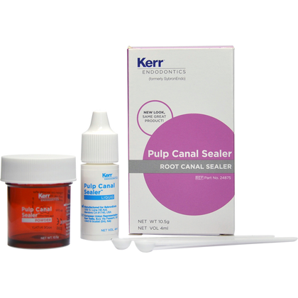 Kerr Endodontics 24875 Pulp Canal Sealer, Root Canal Sealer - 10.5g Powder & 4mL Liquid