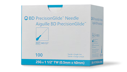BD General Use Sterile Hypodermic Needle. 25 G x 1-1/2