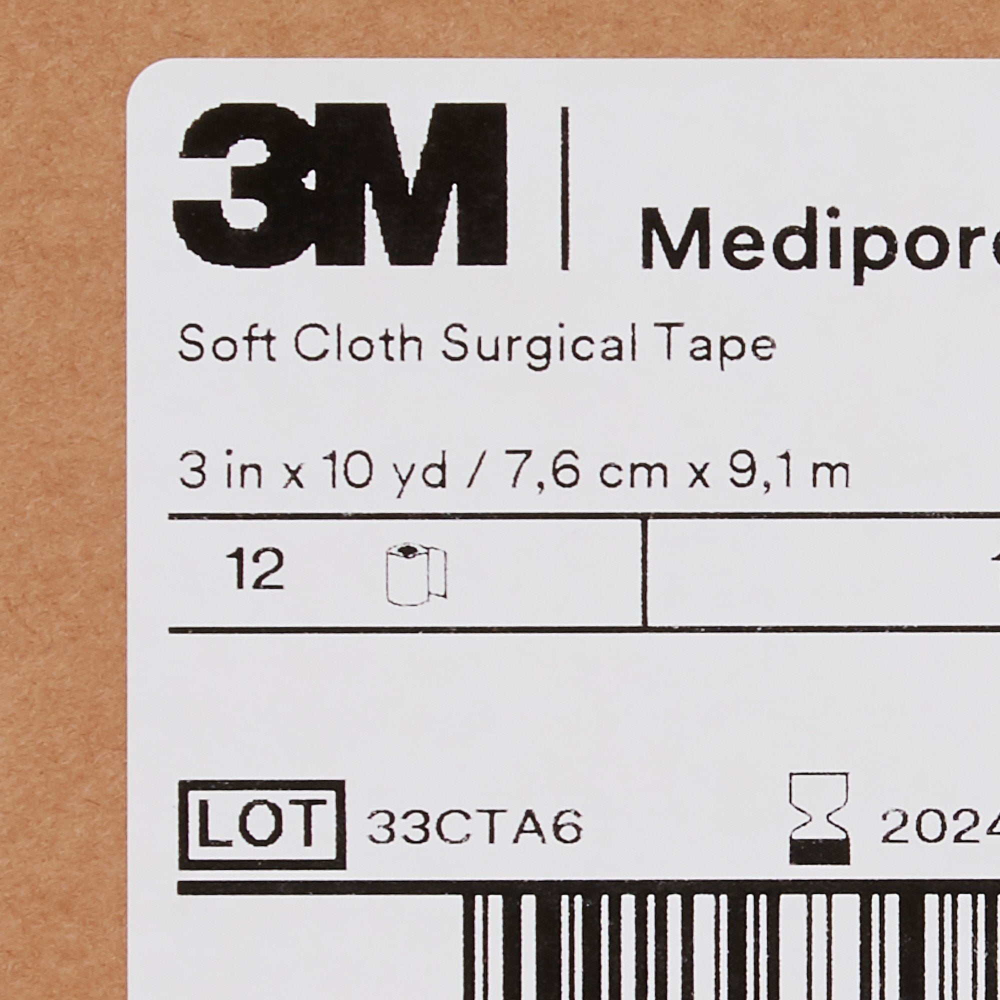 3M™ Medipore™ H Perforated Medical Tape - Soft Cloth - 3