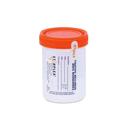 Analyzing image Starplex_Sterile_NCS902-1O_Specimen_Container_3oz_with_Orange_Lid_-_100_Units_per_Bag