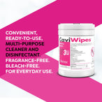 Metrex CaviWipes Surface Disinfectant Wipe - 12 Cans/Case