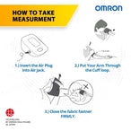 Omron HEM 7121J Digital Arm Blood Pressure Monitor with IntelliSense Technology & Cuff Wrapping Guide