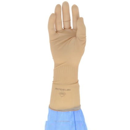 Cardinal Protexis Latex Surgical Gloves - Sterile, Smooth Exterior, Light Brown, Available in Multiple Sizes
