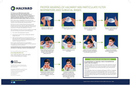 Halyard FluidShield N95 Particulate Filter Respirator and Surgical Mask - Box of 35