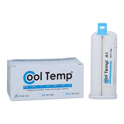 Coltene Cool Temp, A1 Shade, Natural Automix Temporary Crown and Bridge Material - 50 mL & 10 Mixing Tips