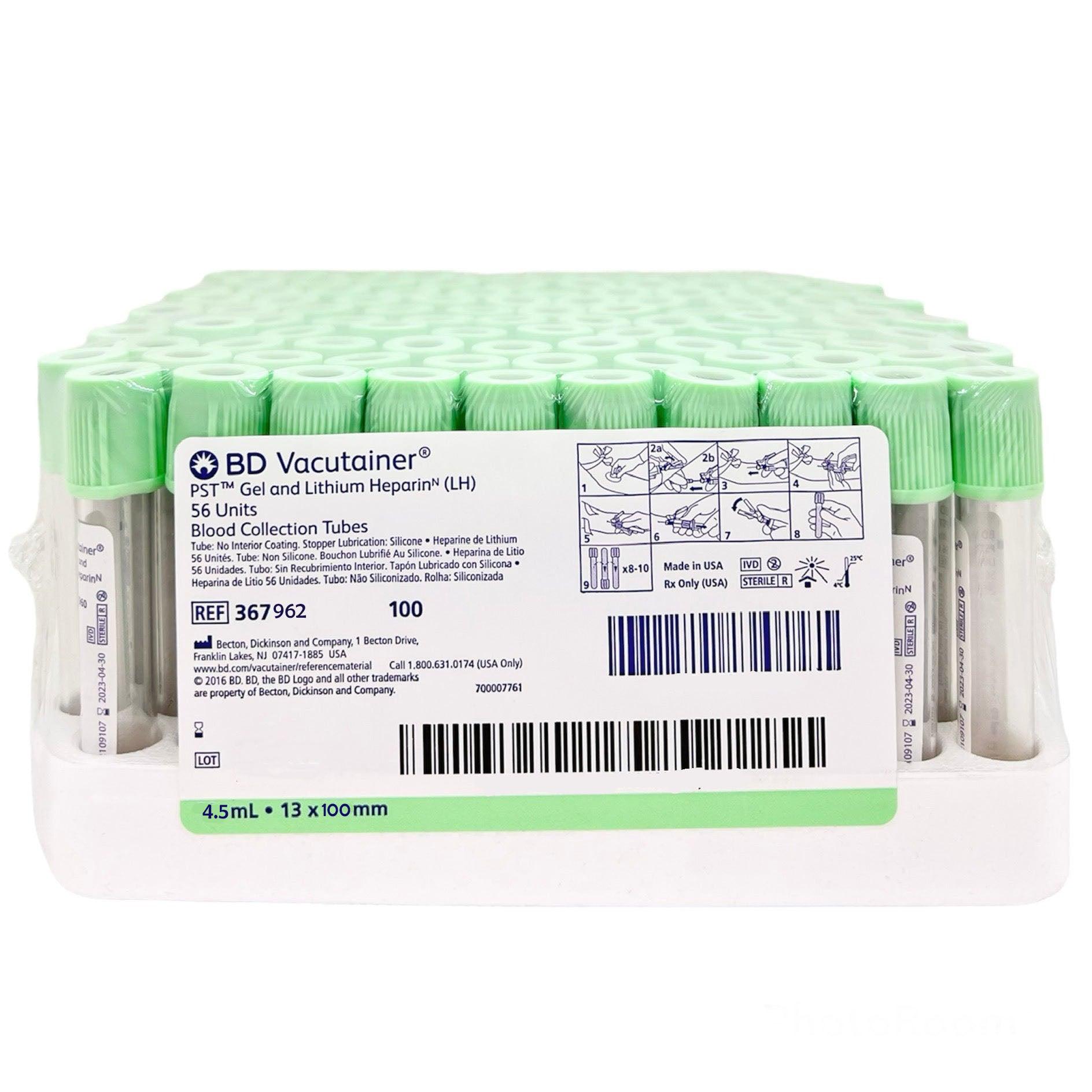 BD Vacutainer Blood Collection Serum Tubes - 367962 - Silicone Coated - Box of 100