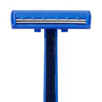 Medline Disposable Twin Blade Facial Razor - Ultrathin Micro-Coated Steel Blades - Case of 500