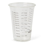 Medline Disposable Graduated Cold Plastic Drinking Cups - 10 oz, Clear with Black Graduations Each (1000/ Case)