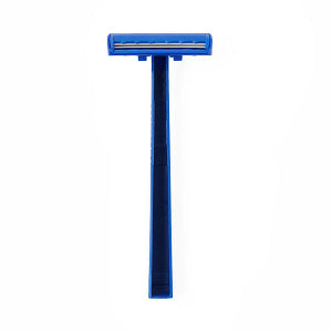Medline Disposable Twin Blade Facial Razor - Ultrathin Micro-Coated Steel Blades - Case of 500