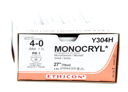 Ethicon 4-0 Monocryl Violet 27