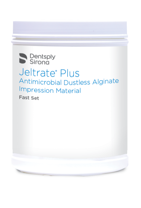 Dentsply Jeltrate Plus Dustless Alginate - Fast Set, Antimicrobial | 1 Lb. Can