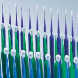 SDI Points Medium Light Blue Disposable Brush Applicators - Box of 400