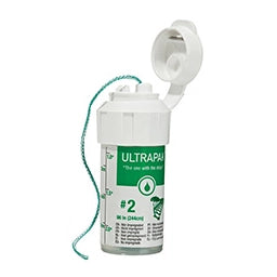 Ultradent Ultrapak #2 Retraction Cord Plain Knitted, 8ft (244 cm) cord per bottle