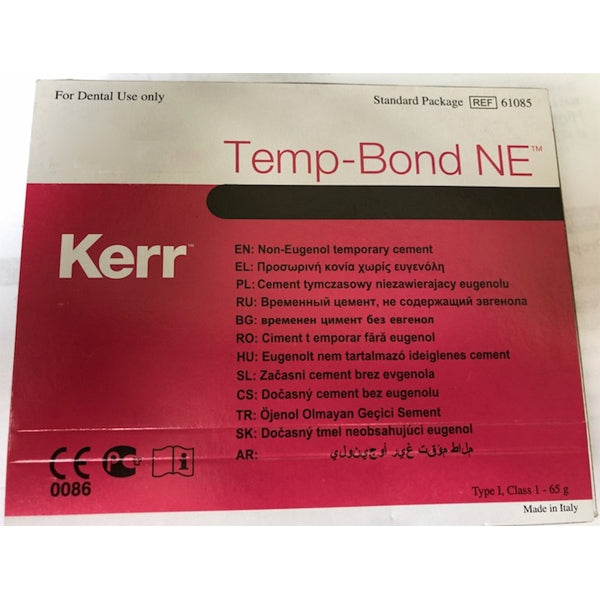 Kerr TempBond NE Tube - Non-Eugenol Temporary Cement: 1-50g Tube