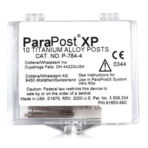 Coltene ParaPost XP P784-4 Titanium Post - Yellow .040