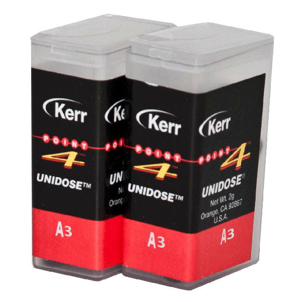 Kerr Point 4 Composite Unidose Material, A3 Body, Light-Cure, 0.2 Gm. Refill, 20/Box