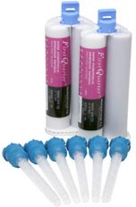 Danville First Quarter VPS Impression Material Monophase Fast Set - 4 Pack - Tasteless - 4 x 50 ml Cartridges & 12 Mixing Tips