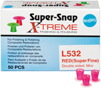 Shofu L532 Super-Snap X-Treme Polishing Disks (Red, Super Fine, Mini) - Pack of 50