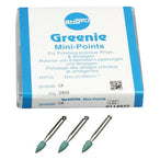 Shofu Greenie (Polish) CA Mini-Point - Finishing and Polishing for Amalgam, Gold, and Cast Alloys - 12/Pk