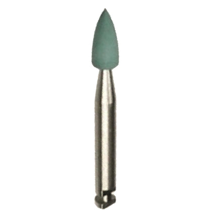 Shofu Greenie (Polish) CA Mini-Point - Finishing and Polishing for Amalgam, Gold, and Cast Alloys - 12/Pk