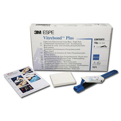 3M ESPE Vitrebond Plus Glass Ionomer Liner/Base - Single 10 Gm Clicker Dispenser