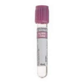 BD Vacutainer® K2 EDTA Venous Blood Collection Tube - Lavender, 4 mL, Hemogard™ Closure - 100/BX