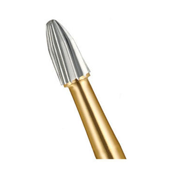 SS White FG #7406 12 Blade Egg T&F Bur - Pack of 5 Burs For Dental Procedure