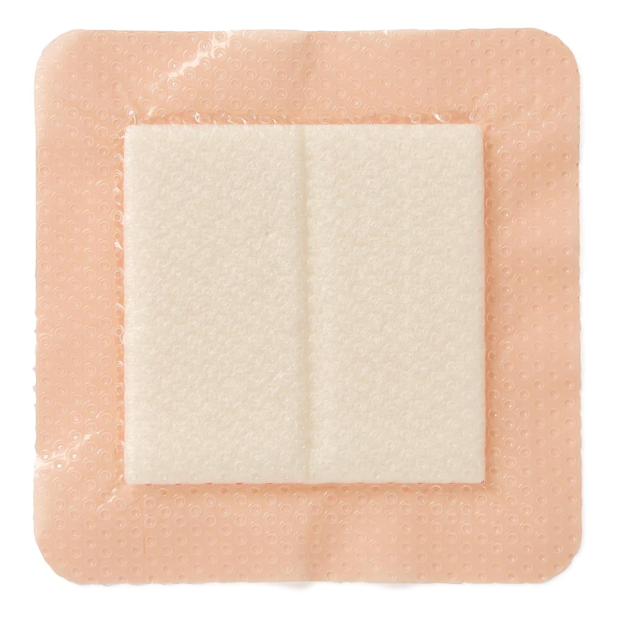 Medline Optifoam® Gentle EX Foam Dressing with Border - 4 x 4 Inch, Silicone Face and Border, Sterile