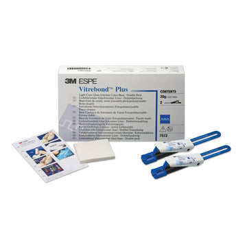 3M ESPE Vitrebond Plus Double Pack - Light-Cure Glass Ionomer Liner - Base 2 - 10 Gm