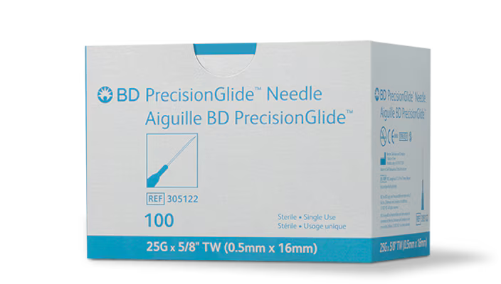 BD PrecisionGlide 25 G x 5/8