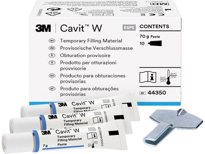 3M ESPE Cavit-W Tubes 7 Gm - Self-Cured Temporary Filling Material for Effective Cavity Restoration -10/Pk [EXP: 04/2025]