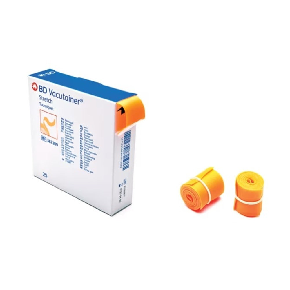 BD Vacutainer® Tourniquet Strap 18 Inch Length Polyethylene - Reusable - Orange