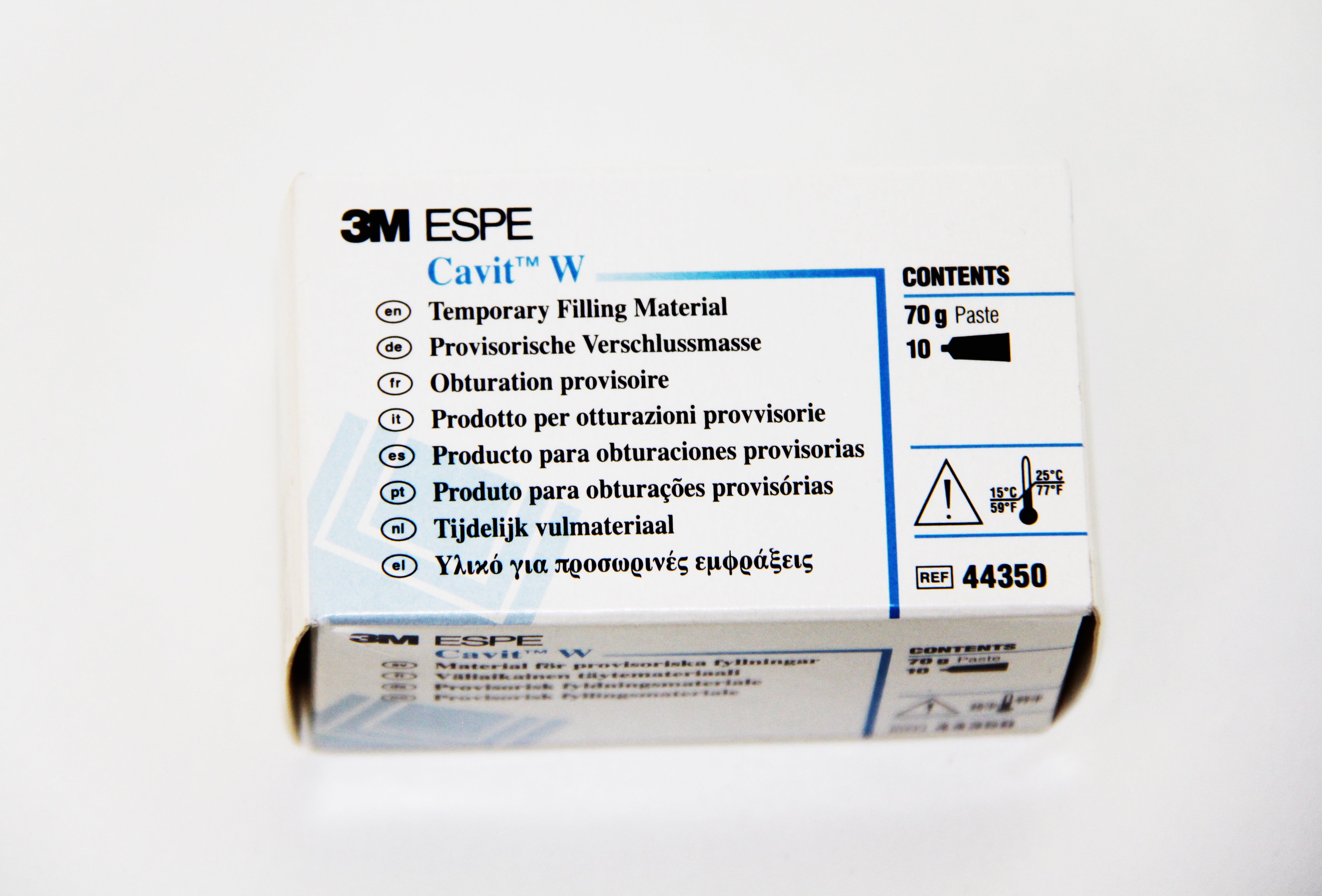 3M ESPE Cavit-W Tubes 7 Gm - Self-Cured Temporary Filling Material for Effective Cavity Restoration -10/Pk