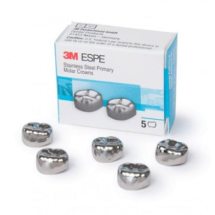 3M ESPE #5 Upper Left 1st Primary Molar Stainless Steel Crown Form, Box of 5