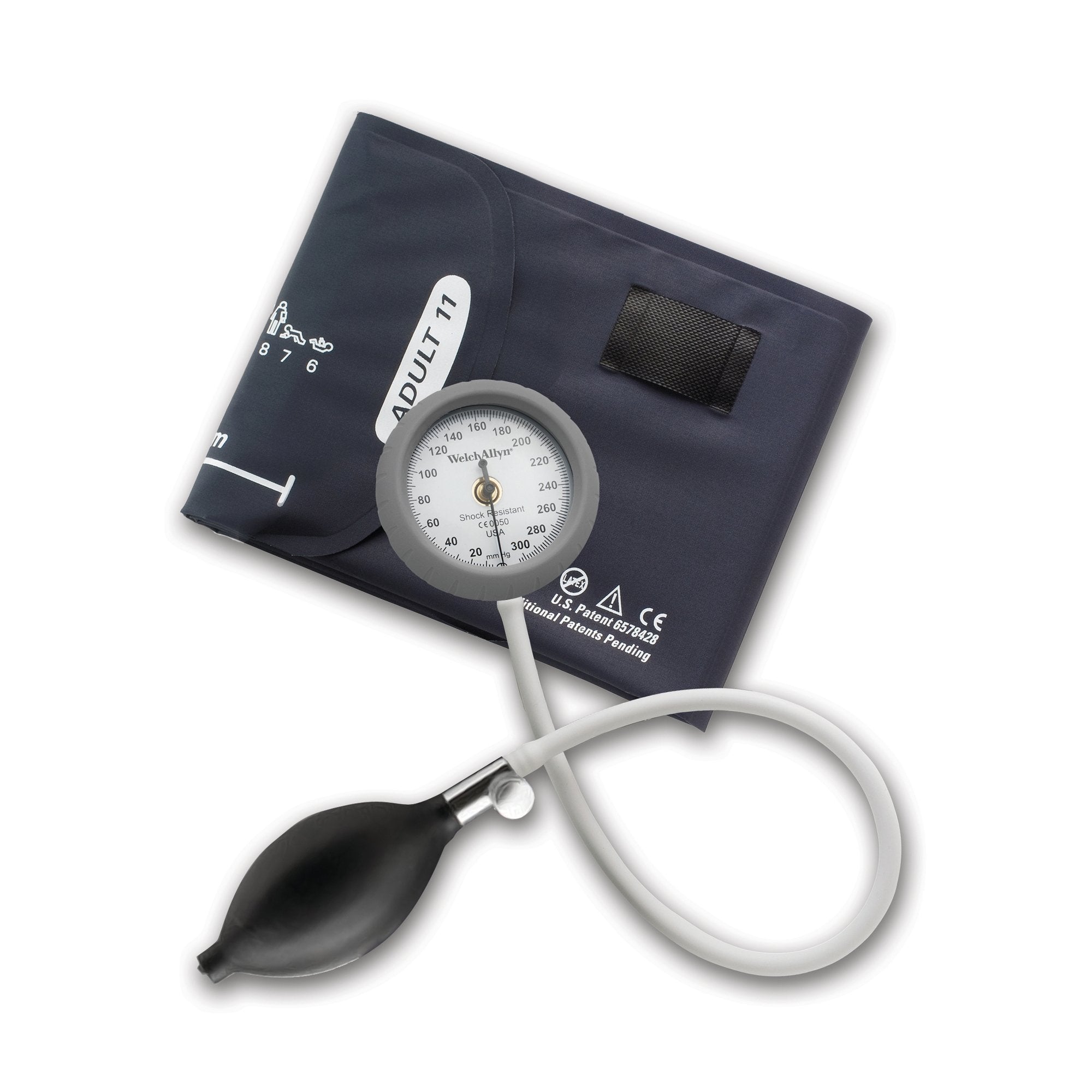 Welch Allyn DuraShock® Aneroid Sphygmomanometer Unit for Adults - Pocket Size, Vinyl Cuff - 23-40 cm