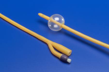 Cardinal Ultramer Foley Catheter 2-Way Coude Tip, 5 cc Balloon, 18 Fr., Hydrogel Coated Latex, Sterile [12/ Box]