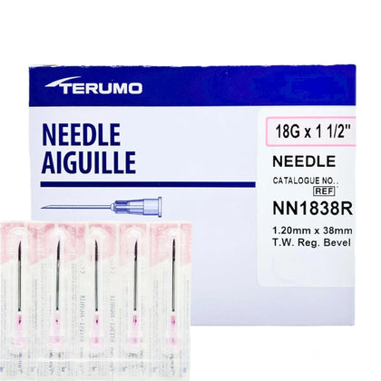 Terumo Hypodermic Needles Assorted Gauges (18G - 27G) Ultra Thin & Standard