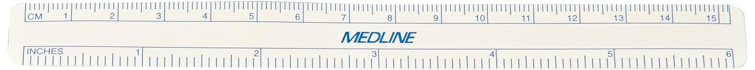 Medline DYNJSM01 Regular Tip Surgical Skin Markers with Ruler, Sterile - Pack of 50