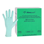 Medline Aloetouch Nitrile Exam Gloves Medium Green Sterile - Case of 200