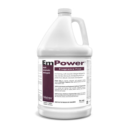 Metrex EmPower® Fragrance Free Multi-Enzymatic Instrument Detergent, 1 gal.