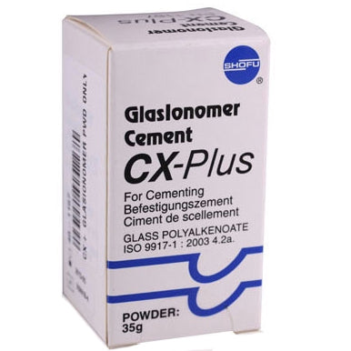 Shofu CX Plus Glass Ionomer Cement Powder - 35 Gm. Bottle For Dental Application