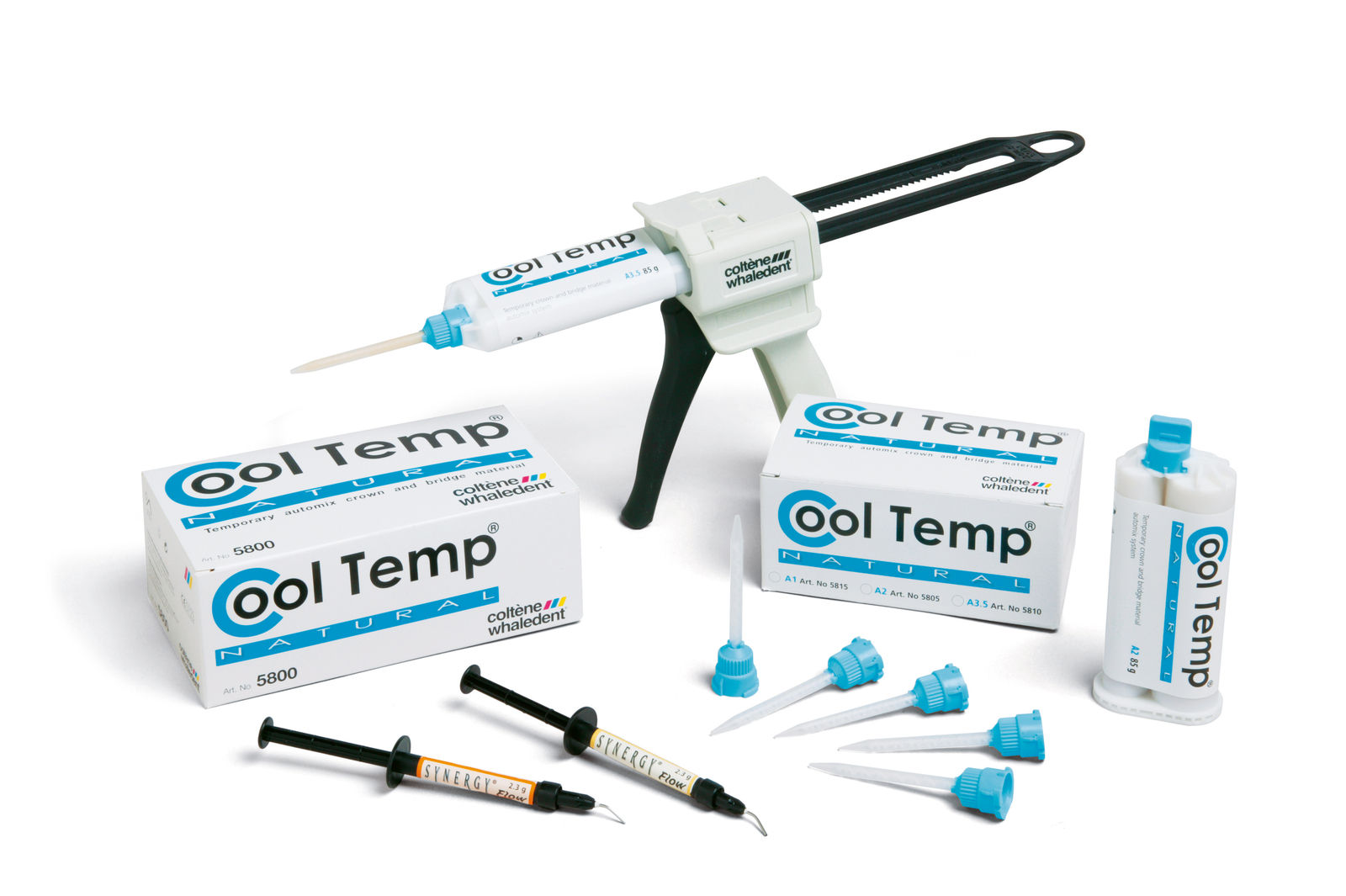 Coltene Cool Temp, A1 Shade, Natural Automix Temporary Crown and Bridge Material - 50 mL & 10 Mixing Tips (EXP DATE:2025/01)