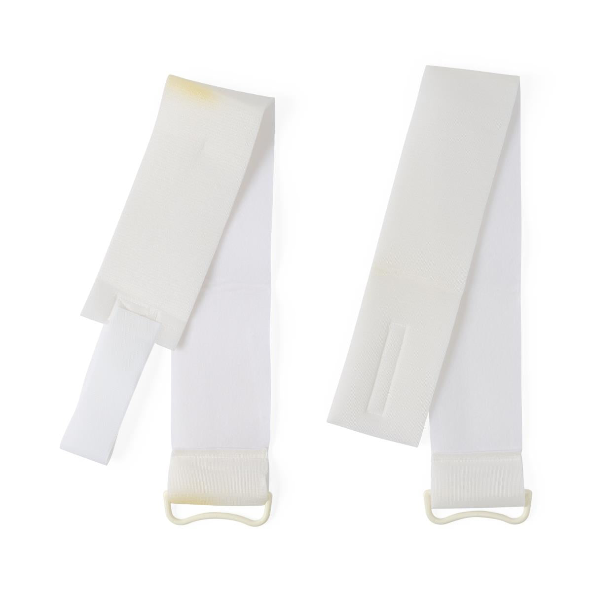 Medline Disposable Soft Foam Knee / Body Straps Pair - Hook & Loop w/Plastic Ring - 4