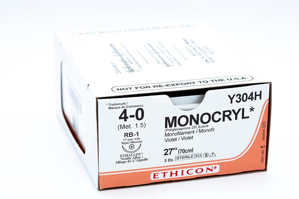 Ethicon 4-0 Monocryl Violet 27
