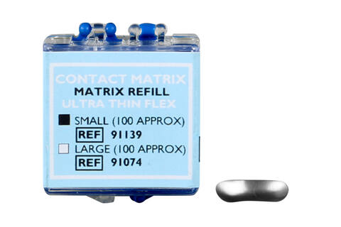 Danville 91139 Contact Matrix Refill: Ultra Stiff Thin Flex Small - 100 Matrices for Precision Restorations