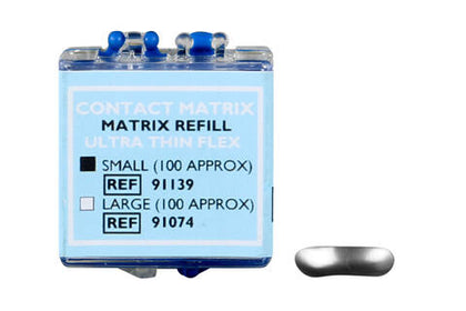 Danville 91139 Contact Matrix Refill: Ultra Stiff Thin Flex Small - 100 Matrices for Precision Restorations