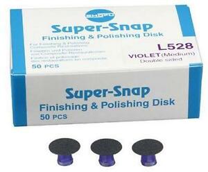 Shofu L509 Super-Snap Finishing (Medium) Dark Violet Discs - Pack of 50