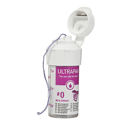 Ultradent Ultrapak #000-#3 Retraction Cord Plain Knitted for Effective Gingival Retraction